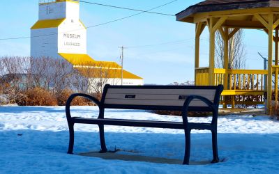 Wishbone Mountain Classic Memorial Bench in Lougheed Alberta